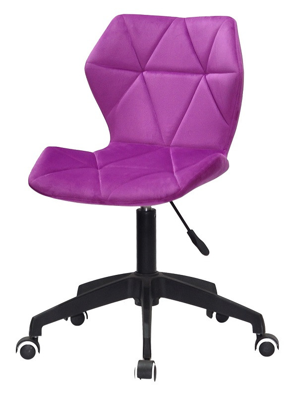 Стілець для майстра зі спинкою Torino BK Modern Office пурпуровий 1022 оксамит, фото 1
