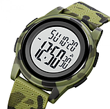 Хороші бюджетні чоловічі армійські та тактичні годинники кварцові з каучуковим ремінцем, фото 5