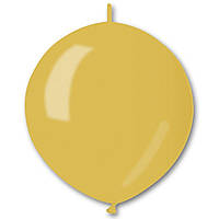 Латексна кругла куля лінколун тет-а-тет GLМ/30 Gemar Металик жовтий, 13" 33 см