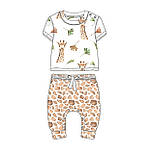 Муслін жатий двошаровий цифровий друк "Принт жирафи" № МЦ 1-023, фото 9