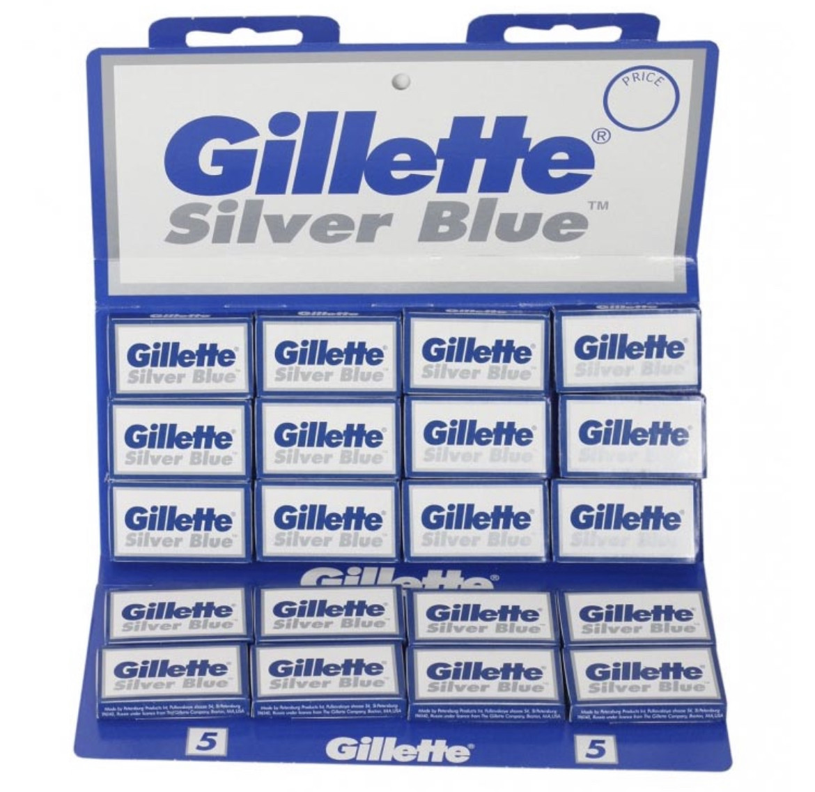 Леза Gillette Silver Blue, 100 шт., фото 1