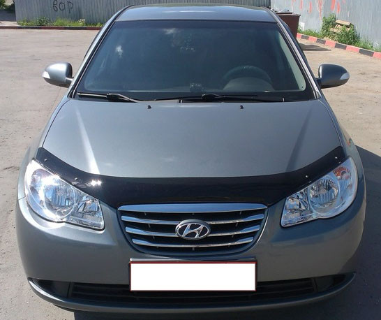 Мухобойка, дефлектор капота для HYUNDAI Elantra 2006-2011 (SIM) SHYELA0712