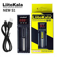 Зарядний пристрій Liitokala Lii-S1, 1 канал, Ni-Mh/Li-ion/LiFePo4, USB, LCD, Box