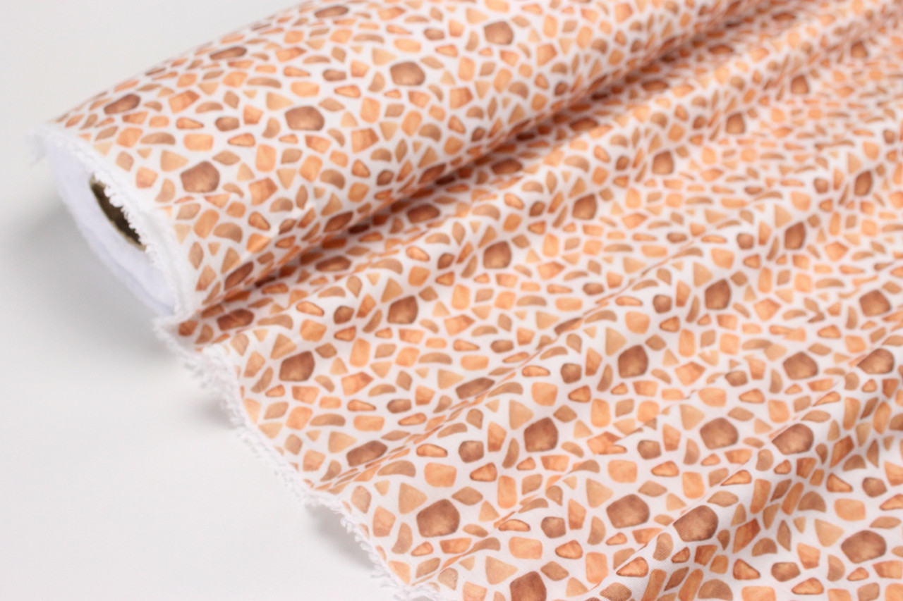 Муслін жатий двошаровий цифровий друк "Принт жирафи" № МЦ 1-023, фото 1