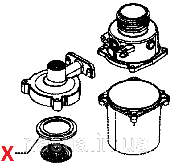 5513200419 (T67106) Гумовий ущільнювач, d=59x39х5mm, DeLonghi
