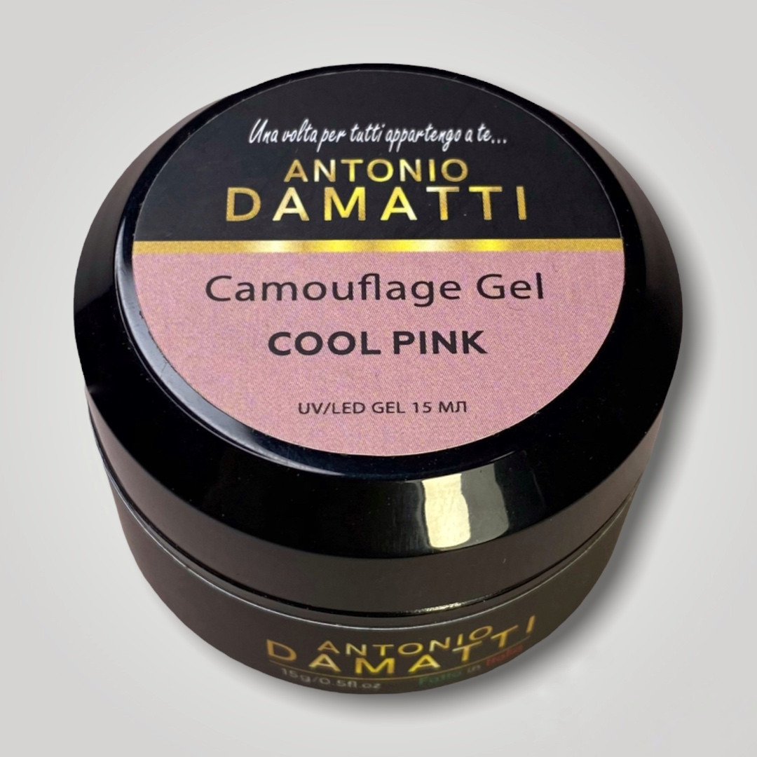 Гель для нарощування камуфлюючий Antonio Damatti Cool Pink 15 мл
