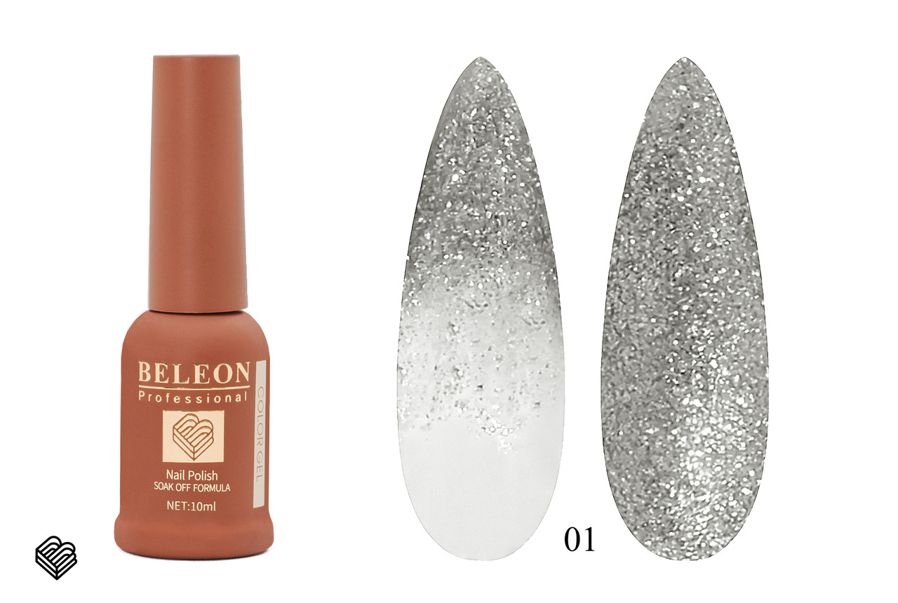 Гель-лак BELEON Platinum Diamond 10мл No01