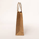 Подарункові пакети з крафт паперу 150*90*240 Маленькі пакетики для подарунка Пакети для сувенірів, фото 3