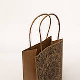 Подарункові пакети з крафт паперу 150*90*240 Маленькі пакетики для подарунка Пакети для сувенірів, фото 6