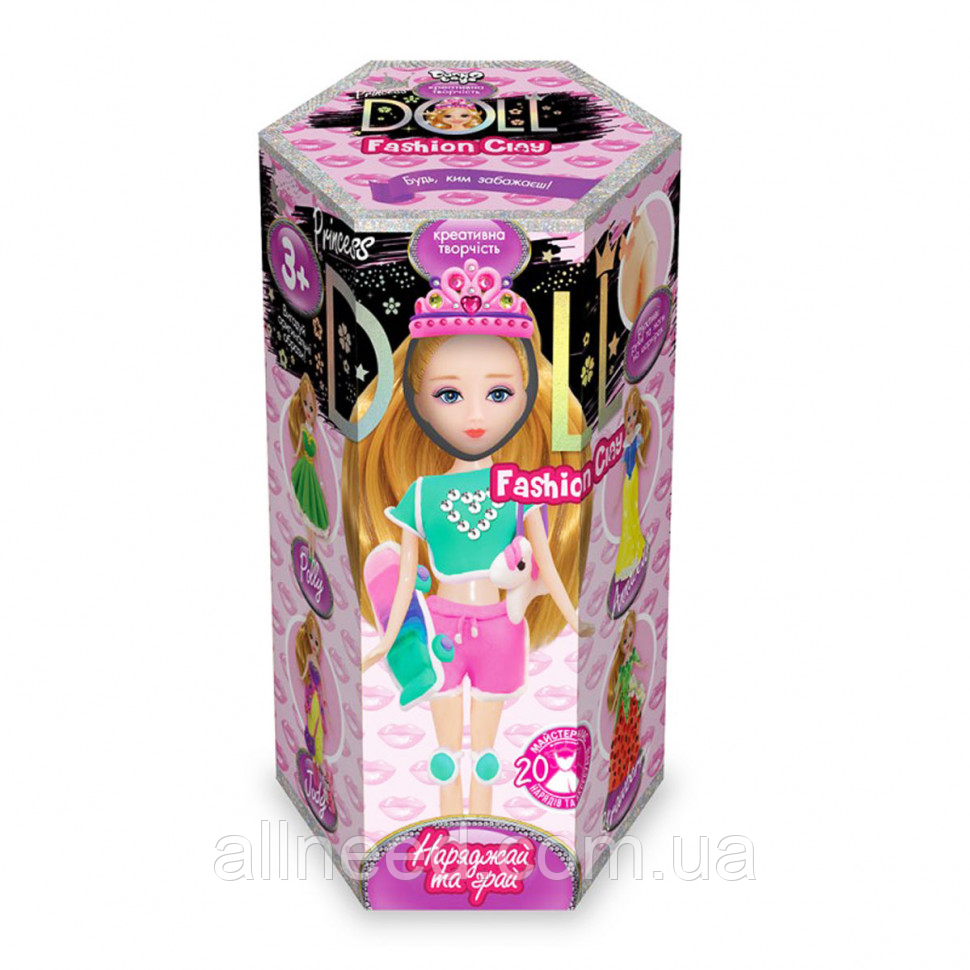 Дитячий набір для творчості "Princess Doll" CLPD-02 (Рожеві шорти), фото 1