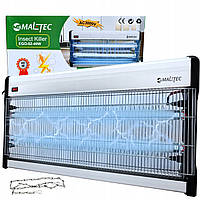 Электромухоловка, от мух, от комаров (160 м2) Maltec EGO-02-40W (2x20W) 220В, 3000В, Инсектицидная лампа