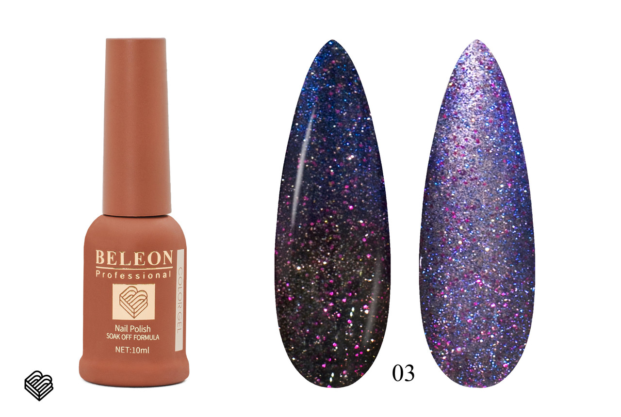 Гель-лак BELEON 12D Peacock Cat Eye 10мл №03, фото 1