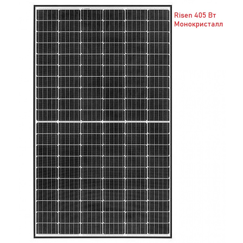 Сонячна батарея 405 Вт Моно Risen, RSM40-8-405M Half-cell, фото 1