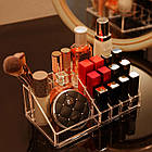 Акриловий органайзер для косметики (24x19x15) Cosmetic Storage Box / Настільний бокс для косметики, фото 2