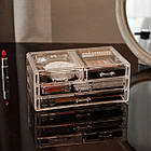 Органайзер для косметики Cosmetic Storage Box + Подарунок Кулончик з ланцюжком / Бокс органайзер для косметики, фото 4