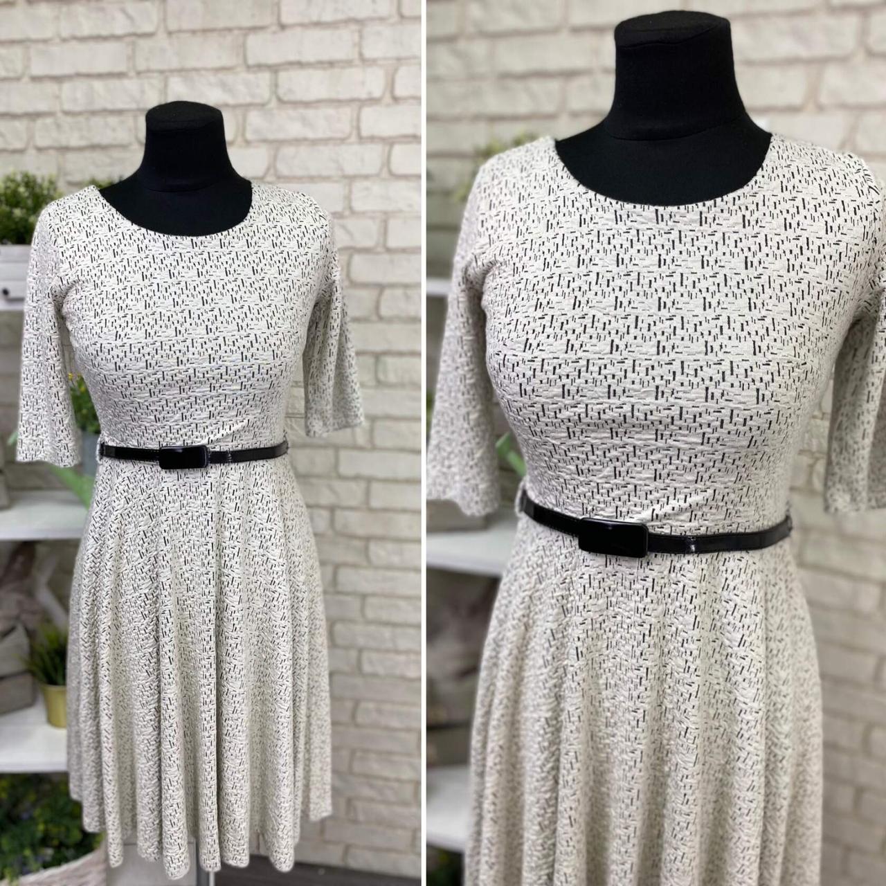 Початкова жіноча сукня, тканина "Фактурний Трикотаж" 42, 44, 46 розмір 42