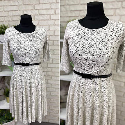 Початкова жіноча сукня, тканина "Фактурний Трикотаж" 42, 44, 46 розмір 42, фото 1