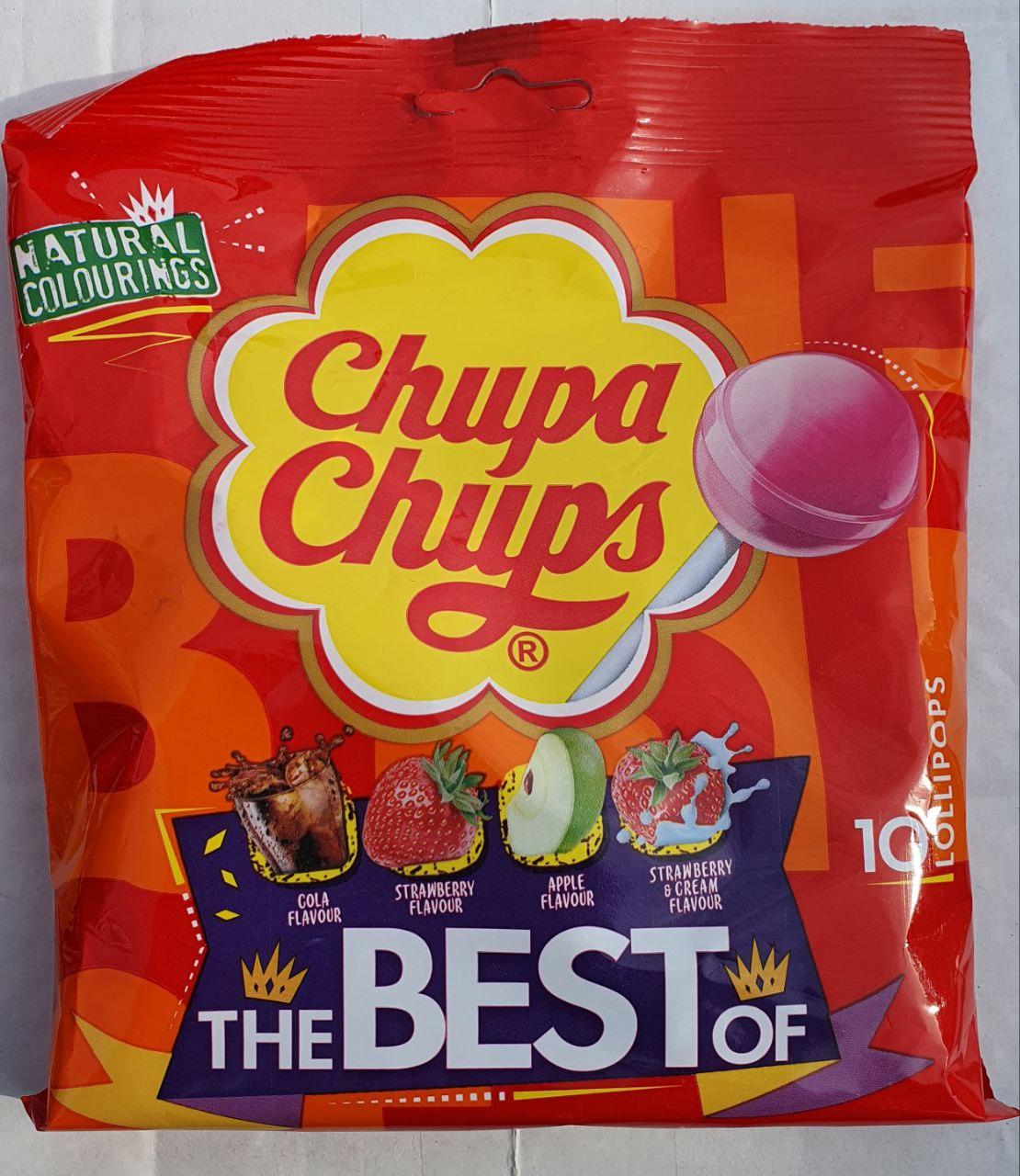 Льодяники Chupa Chups The Best Of 120 г., фото 1