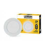 LED светильник 3w встраиваемый Lebron L-PR-341 d.88x19mm 4100K 210Lm угол 120 ° круглый