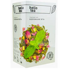 Чай пакетований Hello Tea "Зелена м'ята" (20*2 г)