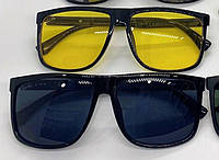 Комплект очков для водителя Ray Ban Wayfarer (2 шт) для дневной и ночной езды, антибликовые очки + антифары