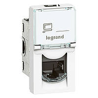 Legrand MOSAIC Розетка нформаційна RJ45 UTP кат. 6 LCS2 (1 модуль) колір Білий 076561