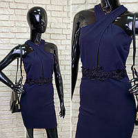 Роскошное женское платье, ткань "Креп-Дайвинг" 42, 44, 46 размер 42