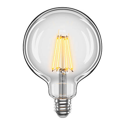 LED лампочка Velmax V-Filament-Amber-G125 8W E27 4100K 800Lm 21-47-18, фото 1