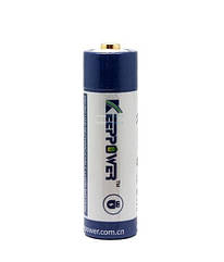 Акумулятор Keeppower 14500 P1495U 3.6 V 950 mAh microUSB (Синій з білим)