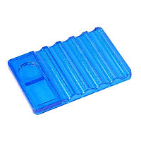 Підставка для кистей з палітрою, 5 секцій (блакитний)