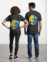 Парні футболки з принтом "Синій і жовтий коти Інь і Ян" 4 Push IT