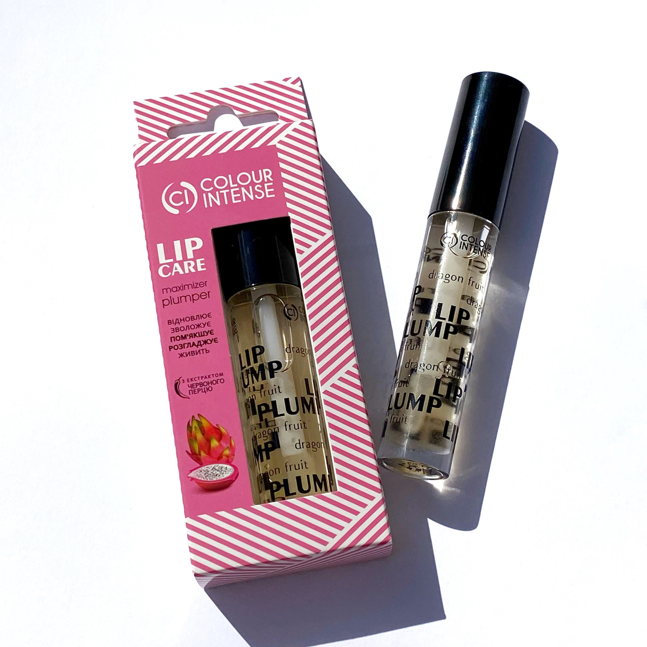 Блиск для збільшення об'єму губ "Пітая" Colour Intense Lip Care Maximizer Plumper