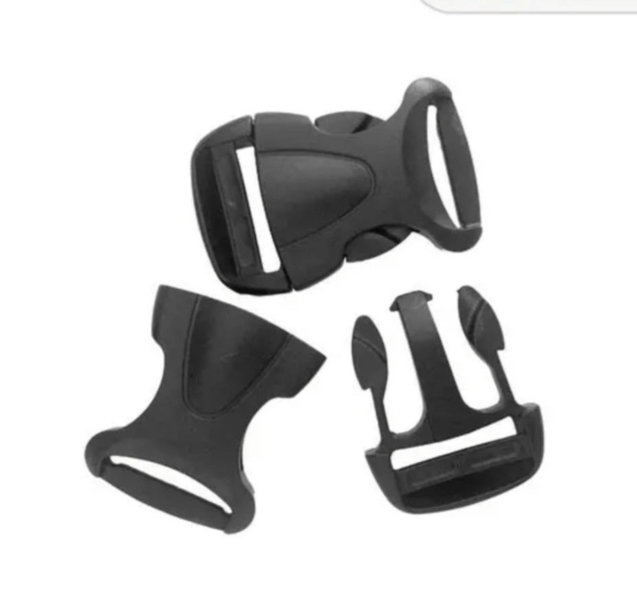 Пряжка фастекс пластик 30мм "Панцир" Чорна, фото 1