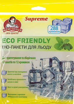 Пакети для льоду "Помічниця" ECO FRIENDLY 24пак.(16,5х28см) №3677