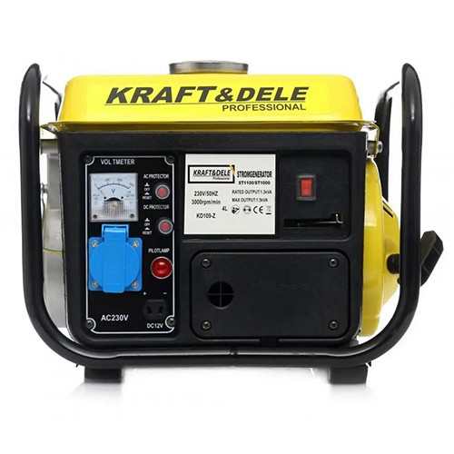 Бензогенератор 1.2 кВт макс Kraft&Dele KD109 ST1000