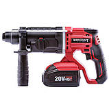 Акумуляторний перфоратор Worcraft CRH-S20LiT без АКБ і ЗП, SDS-Plus, фото 3