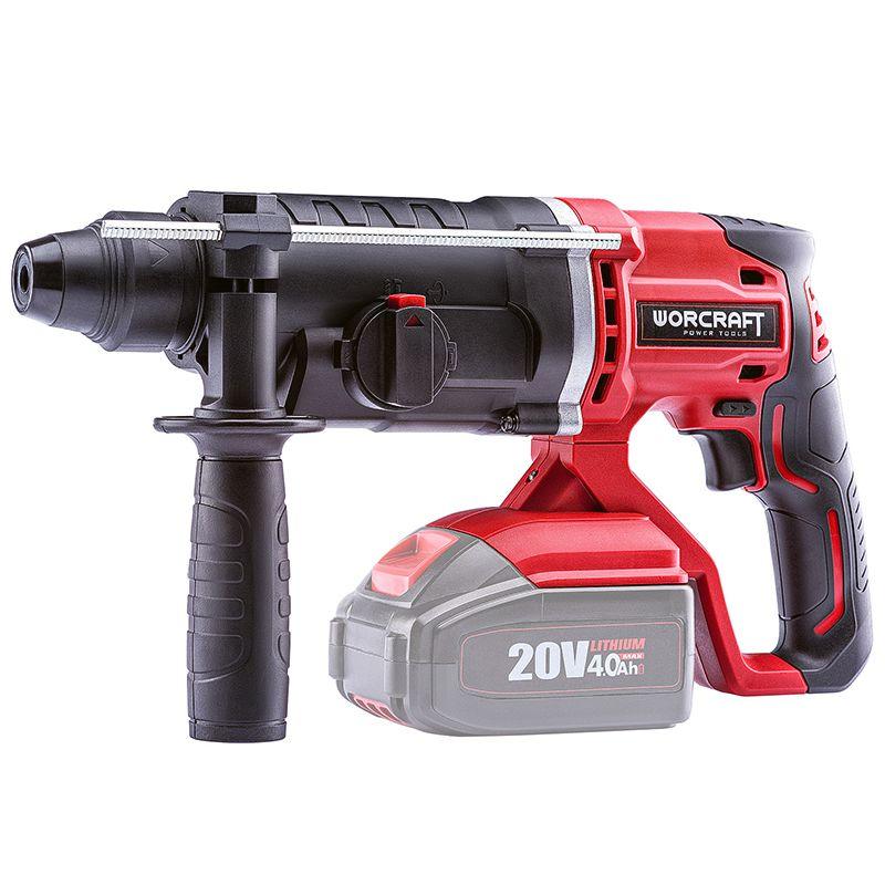Акумуляторний перфоратор Worcraft CRH-S20LiT без АКБ і ЗП, SDS-Plus, фото 1