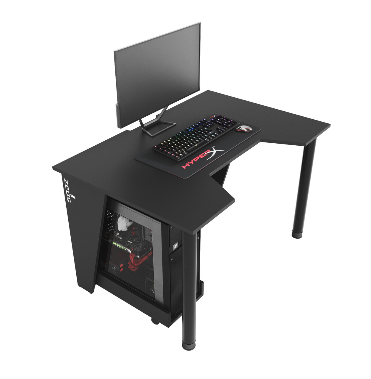 Геймерський стіл "GAMER-1" 120х80х75 см. Чорний