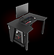 Геймерський стіл "GAMER-1" 120х80х75 см. Чорний, фото 6