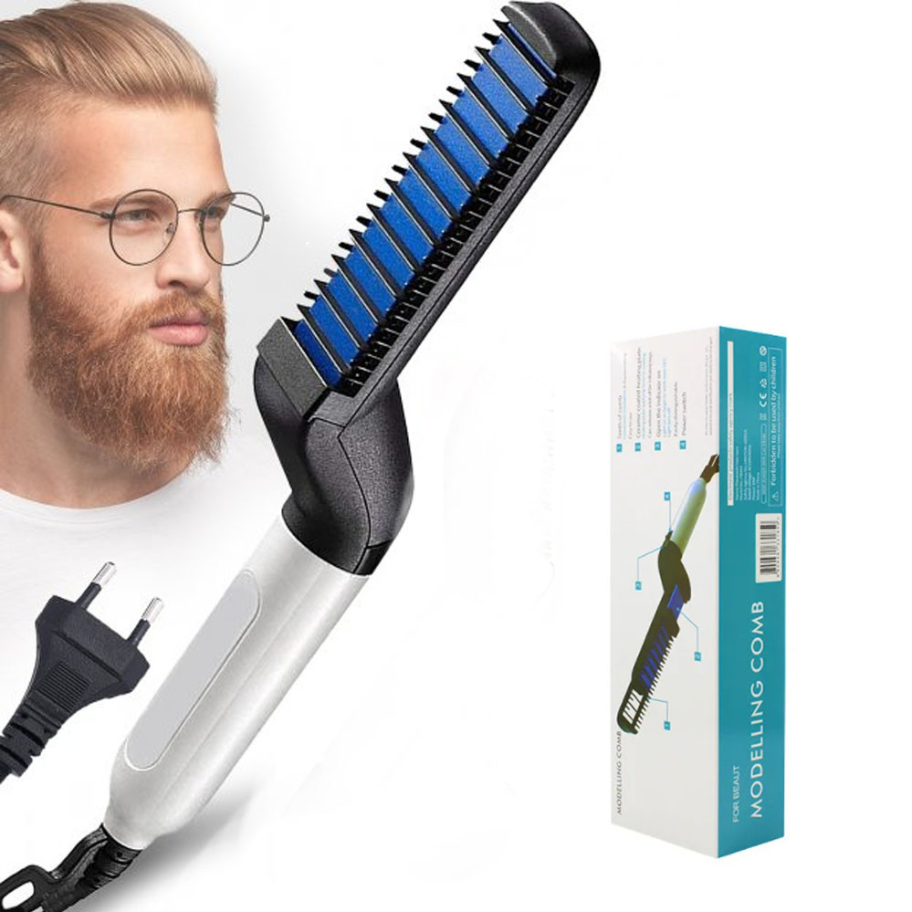 Расческа выравниватель электрическая Modelling Comb For Beaut випрямляч для бороды и укладки волос