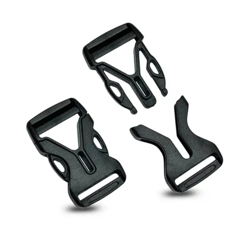 Застібка пряжка фастекс пластиковий 25мм ZYC-2054 полегшений Чорний, фото 1