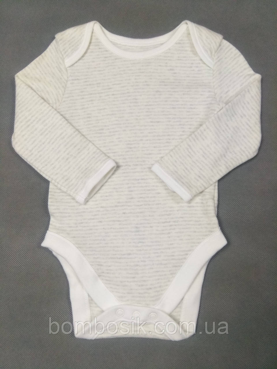 Бодік з довгим рукавом для хлопчика George, First size (50-56см), фото 1