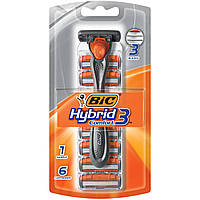 Станок для бритья BIC Hybrid Comfort 3 + 6 сменных лезвий