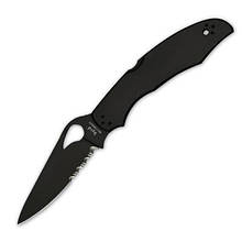 Ніж Spyderco Byrd Cara 2 Black, напівсеррейтор BY03BKPS2