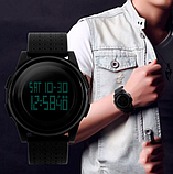 Хороший бюджетний чоловічий годинник Skmei, Кварцовий Армійський і тактичний годинник, фото 2