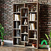 Полиця для книг, офісний стелаж на 14 комірок Стелаж для будинку ДСП, фото 3