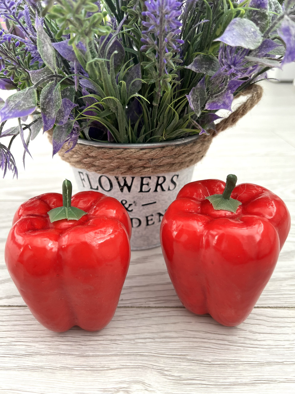 Штучний овоч перець болгарський червоний,муляж перцю, фото 1