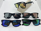Поляризаційні сонцезахисні окуляри (Polaroid) Ray Ban Wayfarer рожеві дзеркало, polarized окуляри рожеві рейбен, фото 3