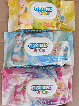 Дитячі вологі серветки "Ozon Baby" 120 шт.