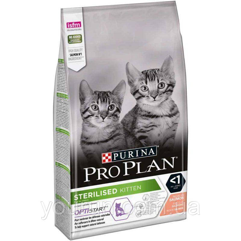 Purina Pro Plan (Про План) Kitten Sterilised Salmon - корм для стерилізованих кішок (лосось) 10 кг, фото 1